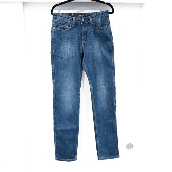 DU/ER Men's Slim 30X32 Fireside Fleece-lined Medium Wash Jeans NWT - Picture 1 of 9